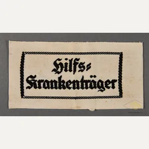 German WWII Assistant Stretcher Bearer Armband