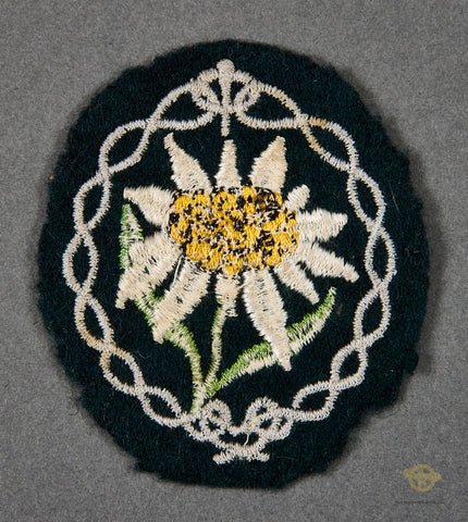 German WWII Edelweiss Gebirgsjäger Patch — image 2