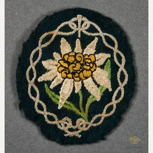 German WWII Edelweiss Gebirgsjäger Patch