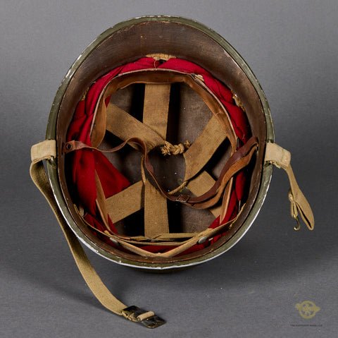 Fantastic US WWII M-1 Helmet to 69th Division Major. St. Clair Liner — image 17