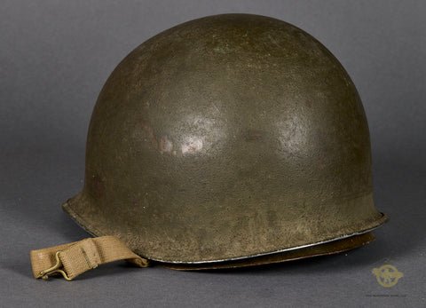 Fantastic US WWII M-1 Helmet to 69th Division Major. St. Clair Liner — image 3