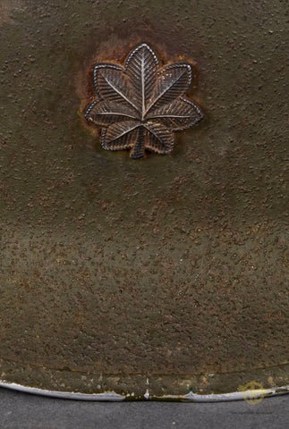 Fantastic US WWII M-1 Helmet to 69th Division Major. St. Clair Liner — image 5