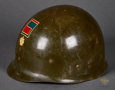 Fantastic US WWII M-1 Helmet to 69th Division Major. St. Clair Liner — image 6