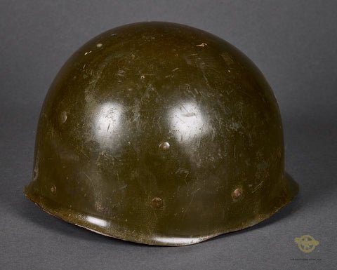 Fantastic US WWII M-1 Helmet to 69th Division Major. St. Clair Liner — image 7