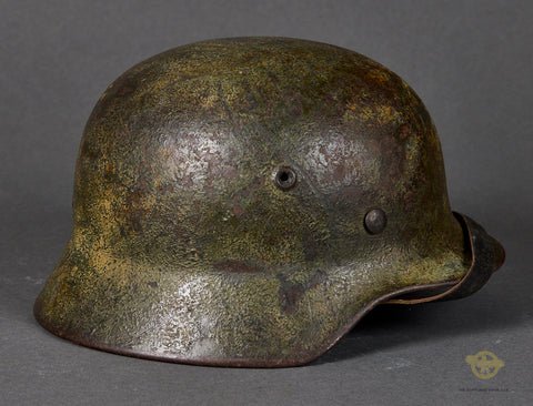 WWII German Model 1940 Wehrmacht Camouflage Helmet — image 5