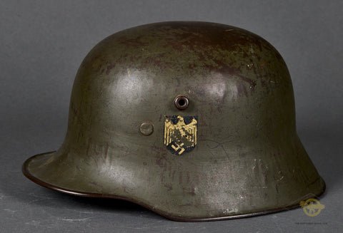 German Model 1918 Helmet Reissued for WWII German Army***ON HOLD RS*** — image 3