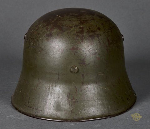 German Model 1918 Helmet Reissued for WWII German Army***ON HOLD RS*** — image 5