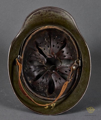 German Model 1918 Helmet Reissued for WWII German Army***ON HOLD RS*** — image 9