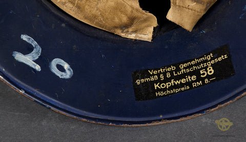 German Luftschutz Model 1938 Helmet — image 9