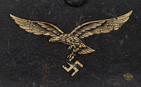WWII German Luftwaffe Model 1940 Single Decal Helmet — image 4