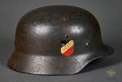 WWII German Luftwaffe Model 1935 Double Decal Helmet — image 6