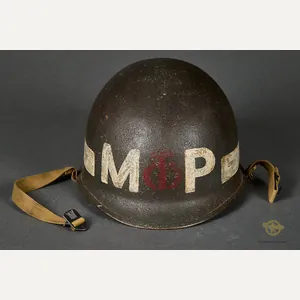 Post WWII US M-1 MP Helmet for 90th Infantry Division