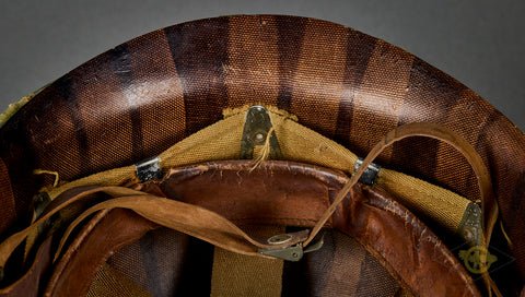US M-1 Helmet, Original WWII, Vietnam Reissue, Camouflage — image 4