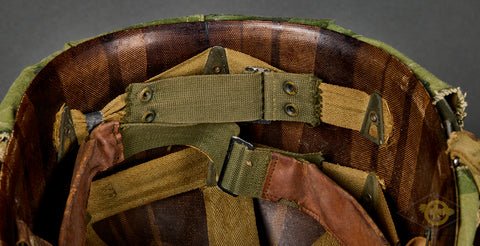 US M-1 Helmet, Original WWII, Vietnam Reissue, Camouflage — image 5
