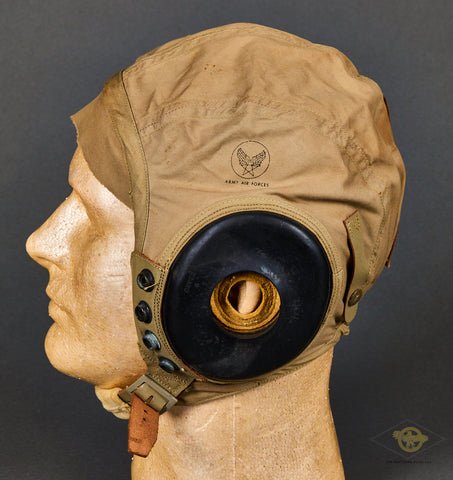USAAF WWII Cloth Flyers Helmet AN-H-15 — image 2