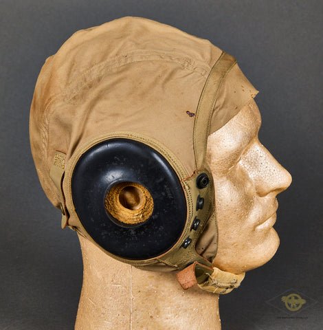 USAAF WWII Cloth Flyers Helmet AN-H-15 — image 4