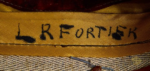 US Army WWII and Post War Enlisted Mans Visor Cap, Named — image 6