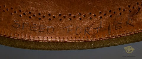 US Army WWII and Post War Enlisted Mans Visor Cap, Named — image 7