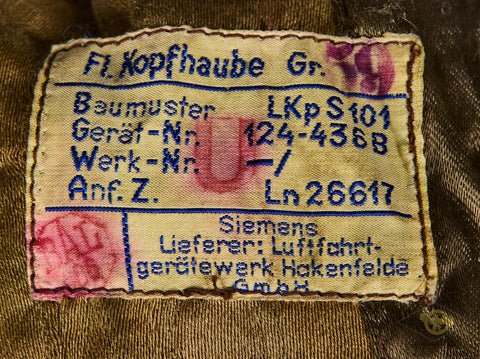 Luftwaffe LKpS101 Summer Flying Helmet, COMPLETE with all Avionics — image 7