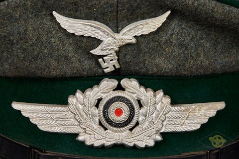 RARE WWII German Luftwaffe Administration NCO Visor Cap — image 2