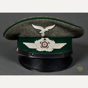 RARE WWII German Luftwaffe Administration NCO Visor Cap