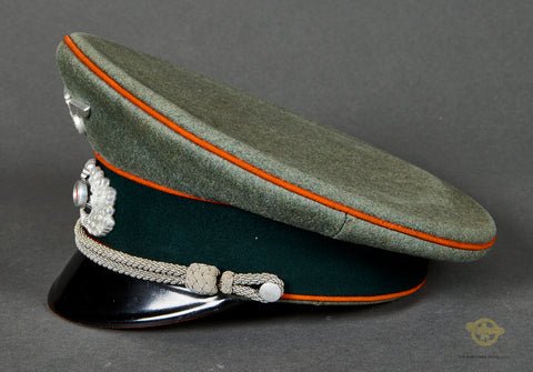 WWII German Army Feldgendarmerie (Field Police) Officer Visor Cap — image 3