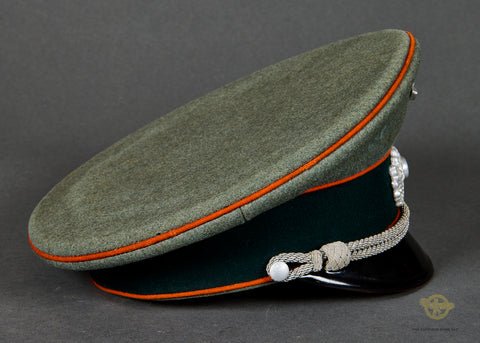 WWII German Army Feldgendarmerie (Field Police) Officer Visor Cap — image 5