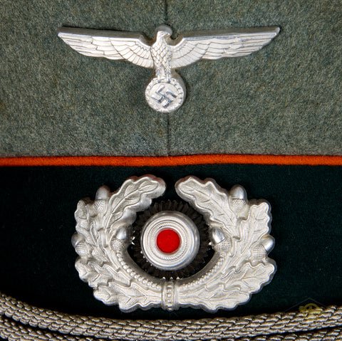 WWII German Army Feldgendarmerie (Field Police) Officer Visor Cap — image 7