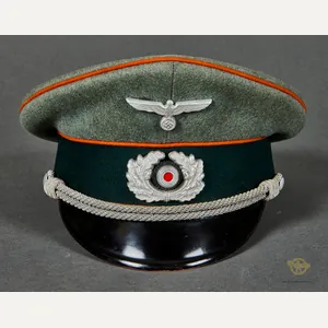 WWII German Army Feldgendarmerie (Field Police) Officer Visor Cap