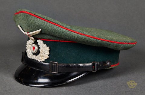 WWII German Army Artillery Other Ranks Visor Cap — image 2