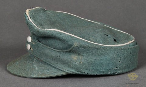 Very Salty Army Private Purchase Model 1943 Officer Cap, Named — image 3