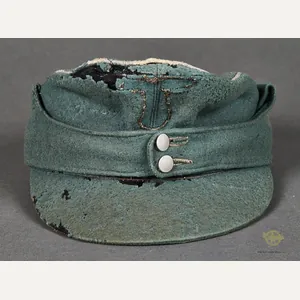 Very Salty Army Private Purchase Model 1943 Officer Cap, Named