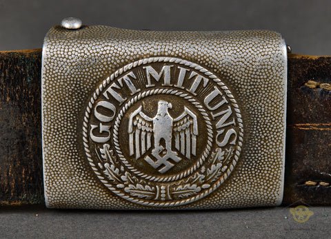 German WWII Army Belt and Buckle Set — image 3