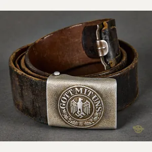 German WWII Army Belt and Buckle Set