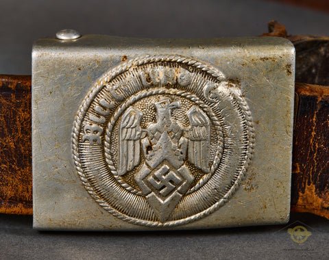 German WWII Hitler Youth Belt and Buckle Set — image 3
