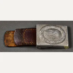 German WWII Luftwaffe Belt Buckle w/Tab