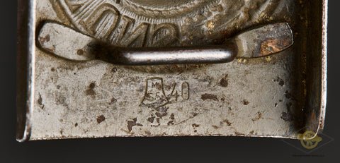 German WWII DAK EM Buckle — image 3