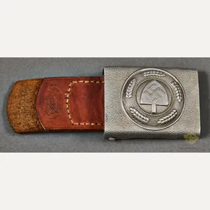 German WWII RAD EM Aluminum Buckle w/Tab