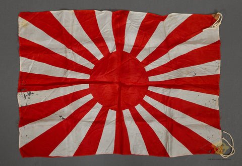 WWII Japanese Army Rising Sun Silk Flag — image 4