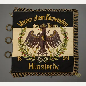 Imperial German Train Association Trumpet Banner 1899