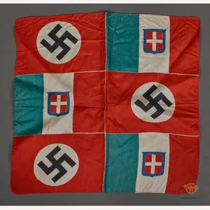 German Italian WWII Alliance Flag/Scarf/Handkerchief