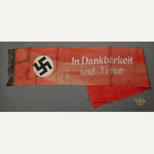 German WWII Funeral Sash for a High Official