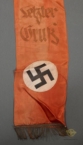 German WWII Funeral Sash for a Hitler Youth Official — image 4