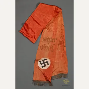 German WWII Funeral Sash for a Hitler Youth Official