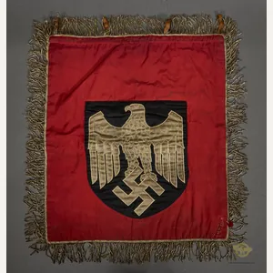 German WWII Regimental Trumpet Banner for the Town of Butzbach, …