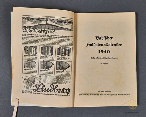 German WWII Badischer Soldatenkalender — image 3