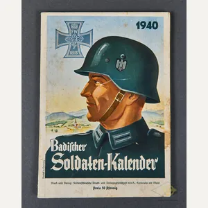 German WWII Badischer Soldatenkalender