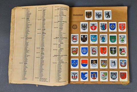 German WWII Kurmark Wappenschau (Coat of Arms) Cigarette Card Album — image 3