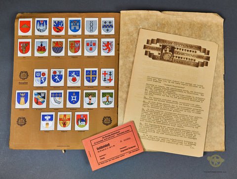 German WWII Kurmark Wappenschau (Coat of Arms) Cigarette Card Album — image 6