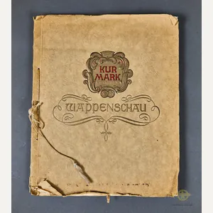 German WWII Kurmark Wappenschau (Coat of Arms) Cigarette Card Album